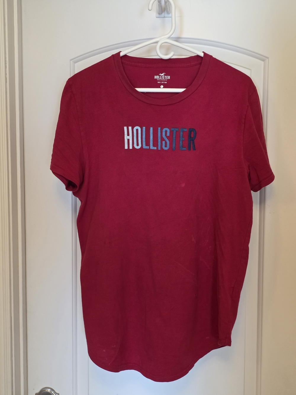 Hollister Red Graphic Logo Tee